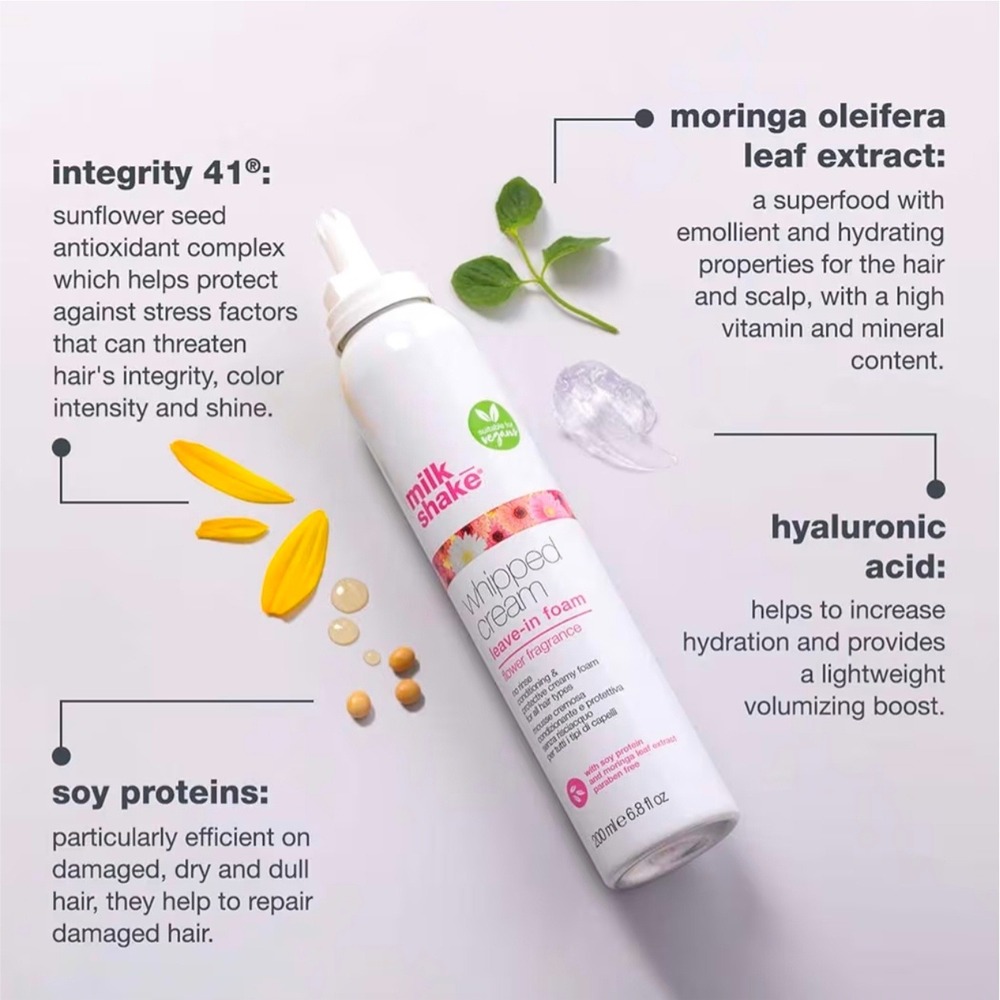Milk Shake Whipped Cream Leave-In Foam Flower Fragrance 6.8oz 200ml New - Picture 6 of 9